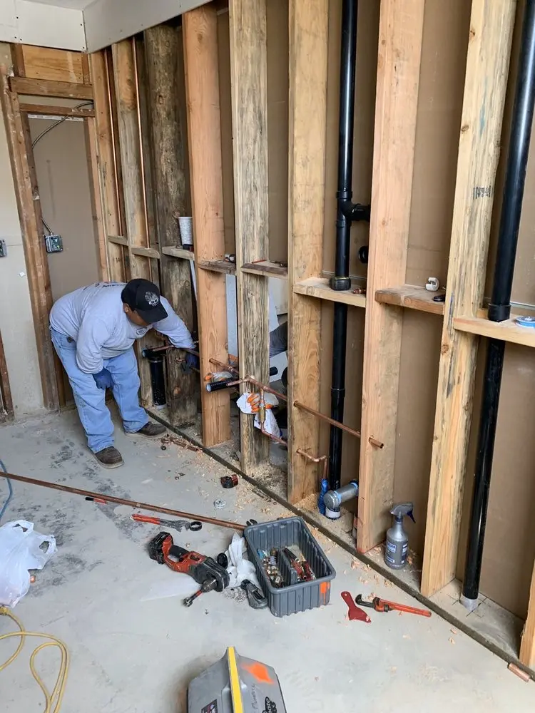Commercial rough-in plumbing for Water Heater Replacement in Rasbach Corner
